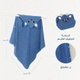 منشفة رضيع كورال فليس ريفي، 85×85 سم - ازرق product image 4
