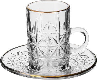 Alsaif Gallery Bialat Tea and Coffee Serving Set, 30 Pieces - Clear product image 4