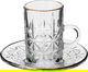 طقم تقديم بيالات شاي وفناجين قهوة زجاج السيف غاليري، 30 قطعة - شفاف product image 4