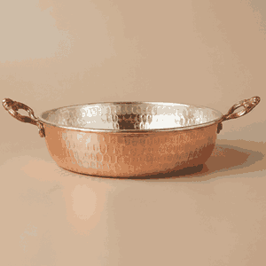 مقلى نحاس بيدين هاشفير، 16x16x4 سم، تركي - نحاسي product image