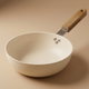Tornado Ceramic Frying Pan, 20 cm, Wooden Handle, Deep - Beige product image 1