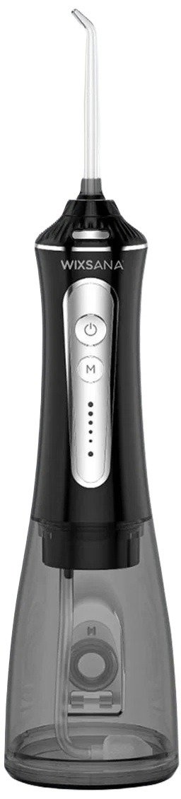 خيط الاسنان المائي ويكسانا، 6 رؤوس، 300 ملم، 5 سرعات - أسود product image 1