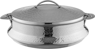 حافظة طعام استيل ماكسيما، 3 لتر، منقوشة - فضي product image 1