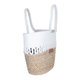 Al Saif Gallery wicker thermos bag, 48 x 38 cm - white beige product image 3