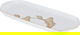 Al Saif Gallery porcelain dessert plate, 12 inches, rectangular, golden pattern - white product image 2