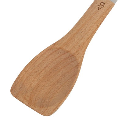 Al Saif Gallery wooden serving spoon, with silicone handle - brown product image 4