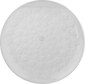 صحن تقديم زجاج السيف غاليري، 33x33x3.5 سم، دائري - ثلجي product image 2