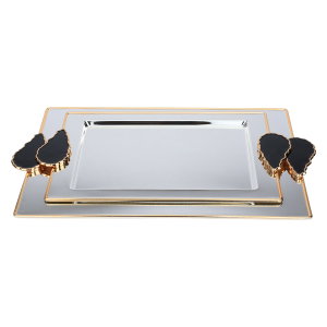 Alsaif gallery steel topper set, 2×33×45/2×27×36 cm - silver product image
