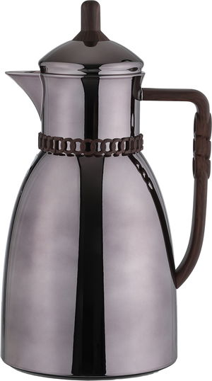 طقم ترامس بيان السيف غاليري، 0.7 / 1 لتر، 2 قطعة، حافظة داخلية زجاج حراري، يد خشبي- بني لامع product image 2