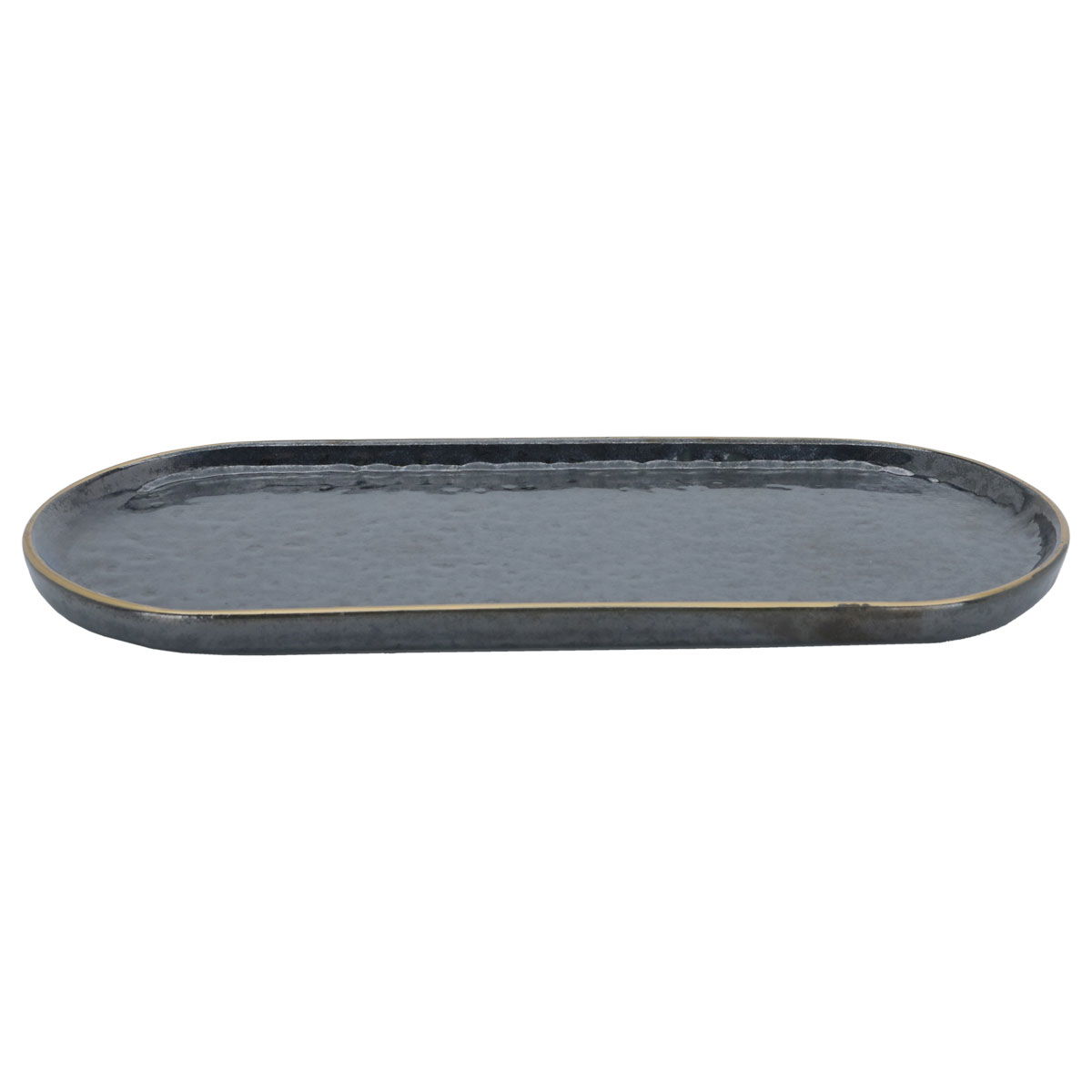 Al Saif Gallery porcelain serving plate, 22 cm, oval, with gold-black font product image