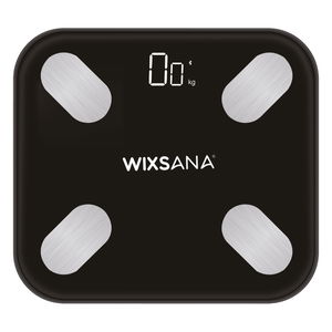 ميزان الجسم الذكي ويكسانا، 18 مؤشر قياس، شاشة ليد، 180 كجم - أسود product image 1
