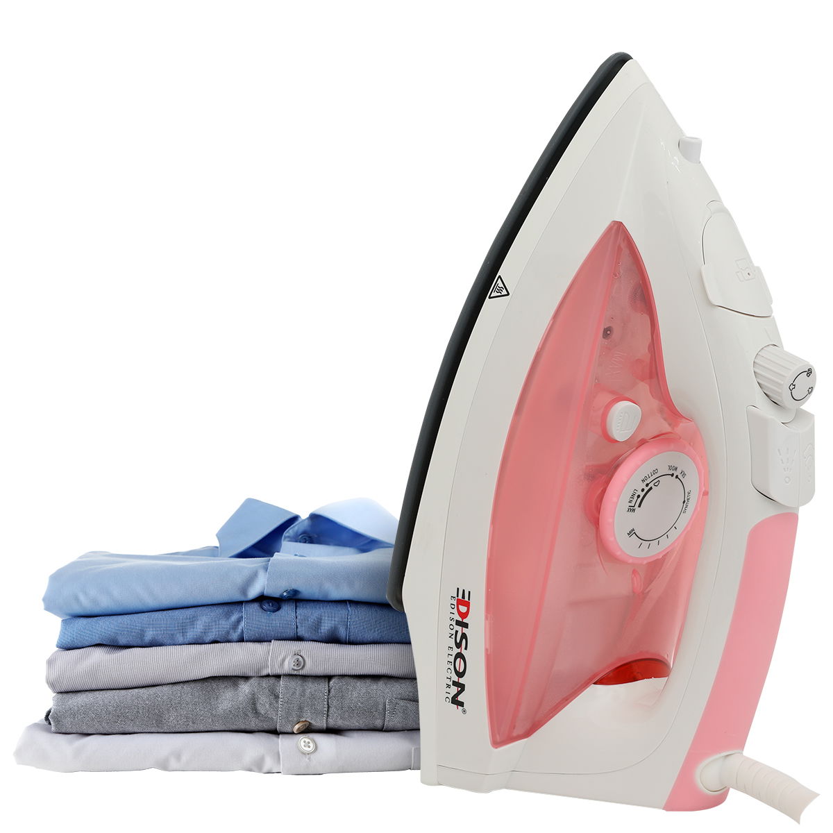 Edison Steam Iron, 280 Ml, 2200 Watt, Ceramic - Pink product image 1