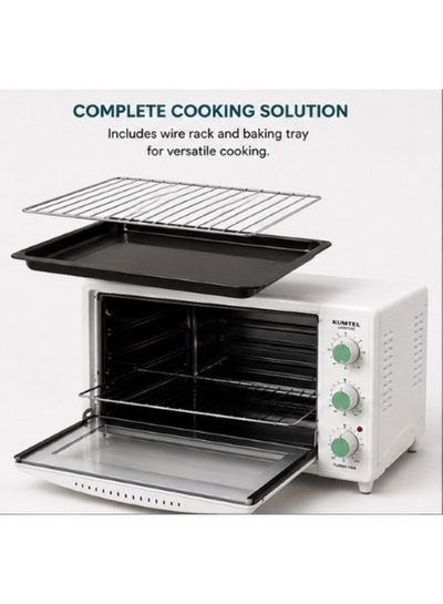 فرن كهربائي كومتيل، 1650 واط، 45 لتر، LX3675/22 - ابيض product image 2
