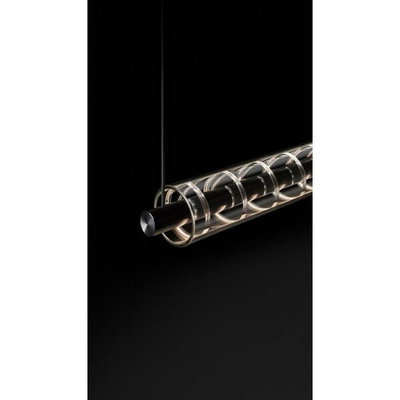 Norco Modern Aluminum Glass Chandelier, 18W, 3000K - Black product image 2
