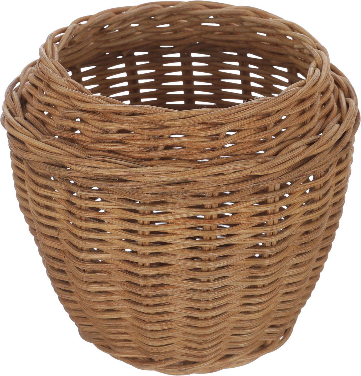سلة خوص السيف غاليري، 18×18×28.4 سم، بيضاوي، غطاء ورقة شجر - بني product image 2