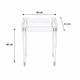 طقم طاولات اكريلك و زجاج، 5 قطع - شفاف product image 3