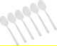 Al Saif Gallery steel tea spoon set, 6 pieces, engraved - silver product image 1