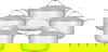 طقم قدور استيل روكي، 10 قطع - فضي product image 1
