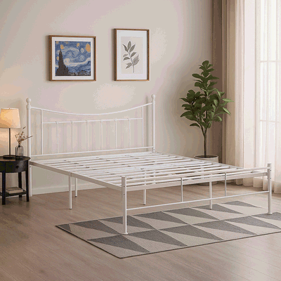 سرير حديد، 35×90×190 سم - أبيض product image 2