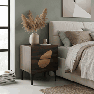 كومدينه خشب ام دي اف، 48×40×40 سم، 2 درج - بني product image