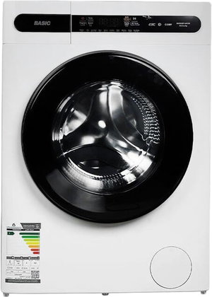 Basic BAWMDF-ML08 Automatic Washer and Dryer, 14 Programs, 8 kg, Digital Display, Front Loading - White product image 2