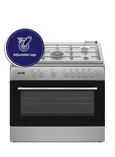 فرن غاز ارو، 60×90سم، 5 شعلات، RO-9060GSKS-CF - فضي product image 6