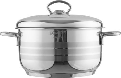 طقم قدور استيل بونيرا، 9 قطع - فضي product image 2