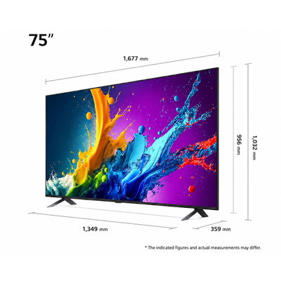 LG 75QNED80B6T QNED smart TV, 75 Inch, 4K, 60Hz - Black product image 3