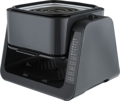 قلاية هوائية وشواية إديسون، 1500 واط، 4 لتر، شاشة ديجيتال، 7 برامج، AF538T - رمادي غامق اسود product image 6