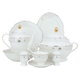 طقم سفرة بورسلان السيف غاليري، 166 - قطع أبيض product image 1
