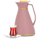 ترمس جلوري، 1 لتر، حافظة داخلية زجاج - وردي product image 1