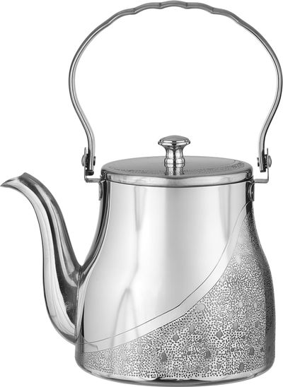 طقم دلة قهوة وإبريق استيل السيف غاليري، 1.2 / 1.41  لتر - فضي product image 6