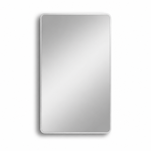 مراية مستطيلة زجاج، 100×60 سم، اطار معدن - فضي product image 2