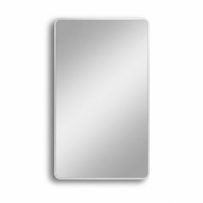 مراية مستطيلة زجاج، 100×60 سم، اطار معدن - فضي product image 2