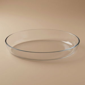 صينية طهي زجاج بايركس، 40×27×7 سم، بيضاوي - شفاف product image