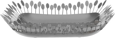 Al Saif Gallery Steel Dessert Plate, 36x36x6 cm - Silver product image 1