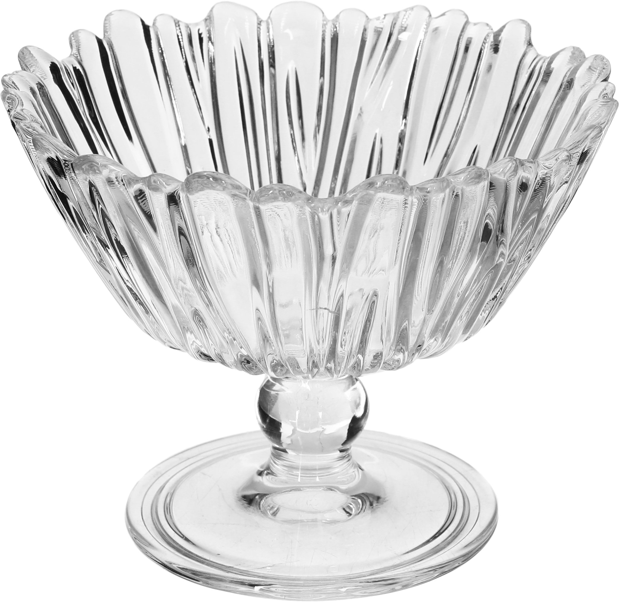 صحن تقديم حلويات زجاج باشاباشي، دائري، قاعدة - شفاف product image