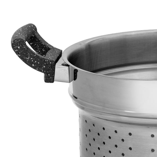 Al Saif Gallery Granite Pot (Haskover), Double, 22 cm - Black product image 6