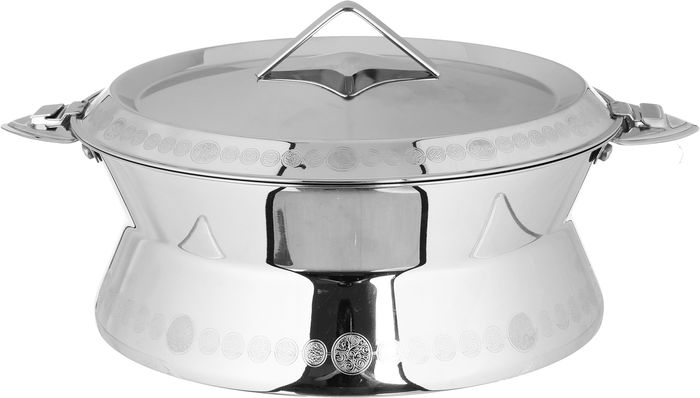 Al Saif Gallery Sabina Steel Food Container, 3.5 L, Embossed - Silver product image 2