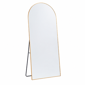 مراية ستاند زجاج، 180×80 سم، ستاند معدن - ذهبي product image 2