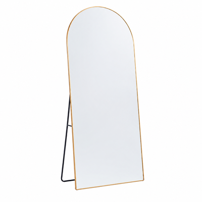 مراية ستاند زجاج، 180×80 سم، ستاند معدن - ذهبي product image 2