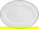 Al Saif Gallery Porcelain Serving Dish, 10 inches, 25x19x2 cm, Oval - White product image 1