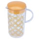 Geek with Al Saif Gallery acrylic cups, 1.5 liters / 400 ml, golden pattern, 5 pieces - clear product image 2