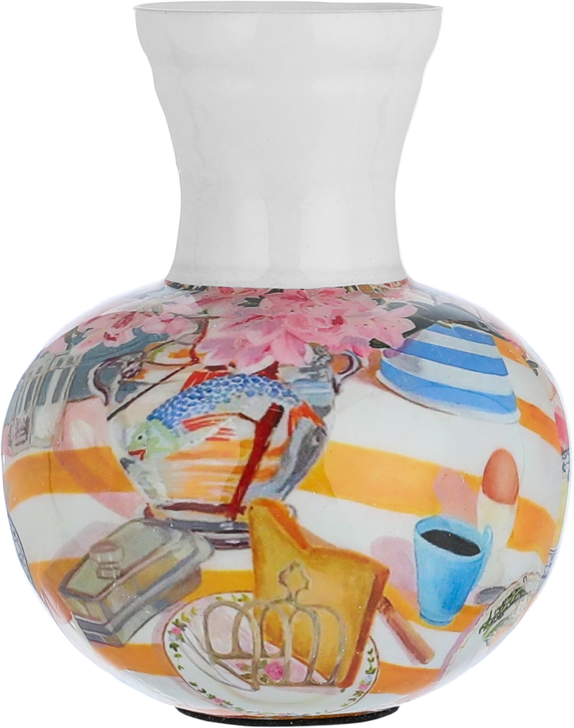 Al Saif Gallery Steel Vase, 10 x 10 x 11.5 cm - Multicolor product image