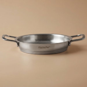 مقلاة أومليت استيل بيد هاشفير، 20×20×4 سم، تركي - فضي product image
