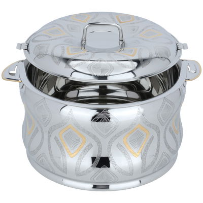 Sunrise Al Saif Gallery Food Container, 7500 ml, gold-silver pattern product image 2