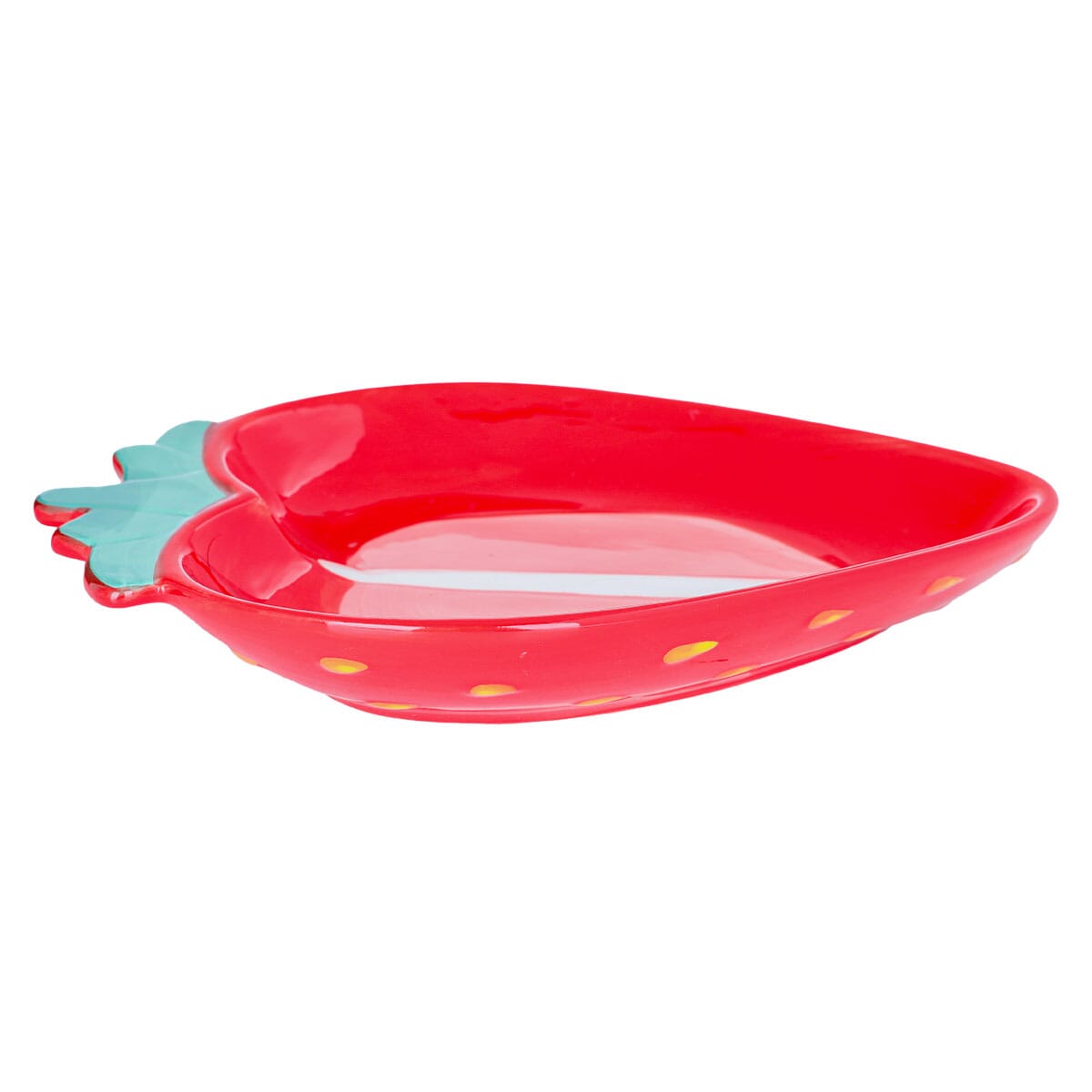 Al Saif Gallery Porcelain Salad Bowl, 23.7 x 18.8 x 3.4 cm, strawberry shape - red product image