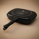 شواية جرانيت السيف، 42 سم، مقابض يد - أسود product image 1