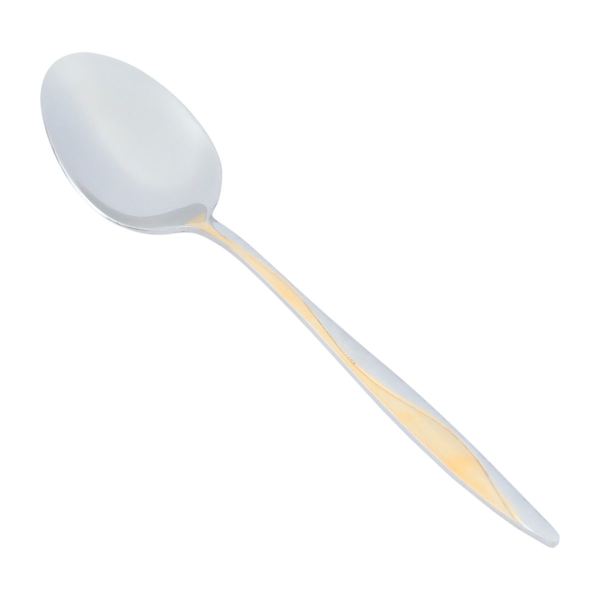 Al Saif Gallery steel tea spoons, square pattern, 6 pieces - silver product image 2