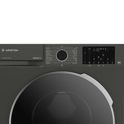 Ariston ARWD107142DMSA Washer and Dryer, 10 kg Capacity, 7 kg Drying Capacity, 15 Programs, Inverter, 1400 RPM - Black product image 6
